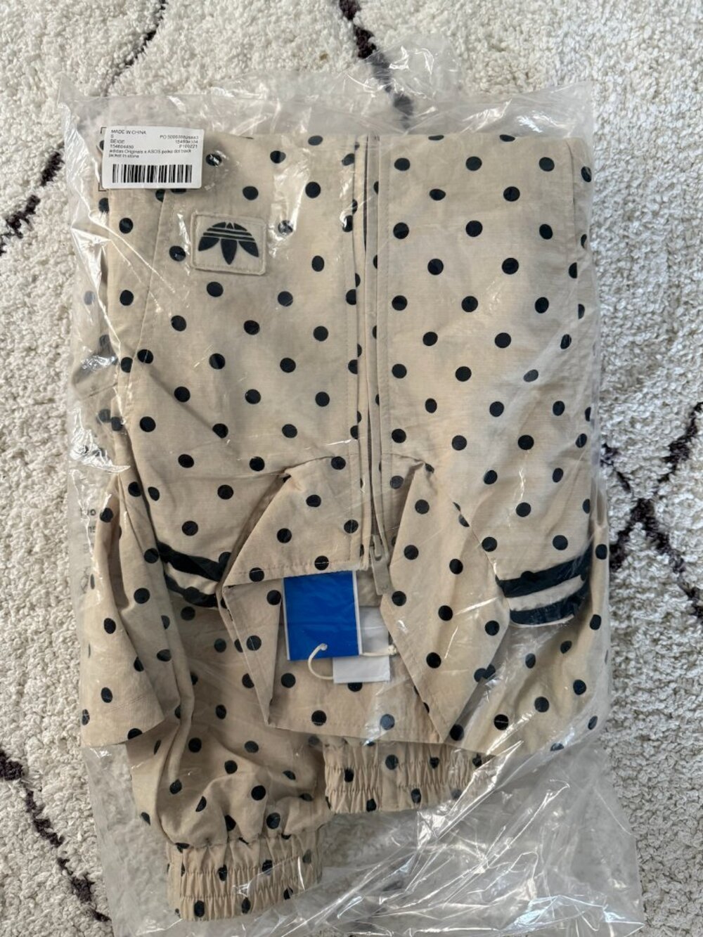 adidas Originals x ASOS polka dot track jacket in stone - size small - Picture 8 of 9